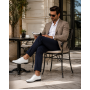 Pantofi barbati eleganti din piele naturala Havana 51 Alb